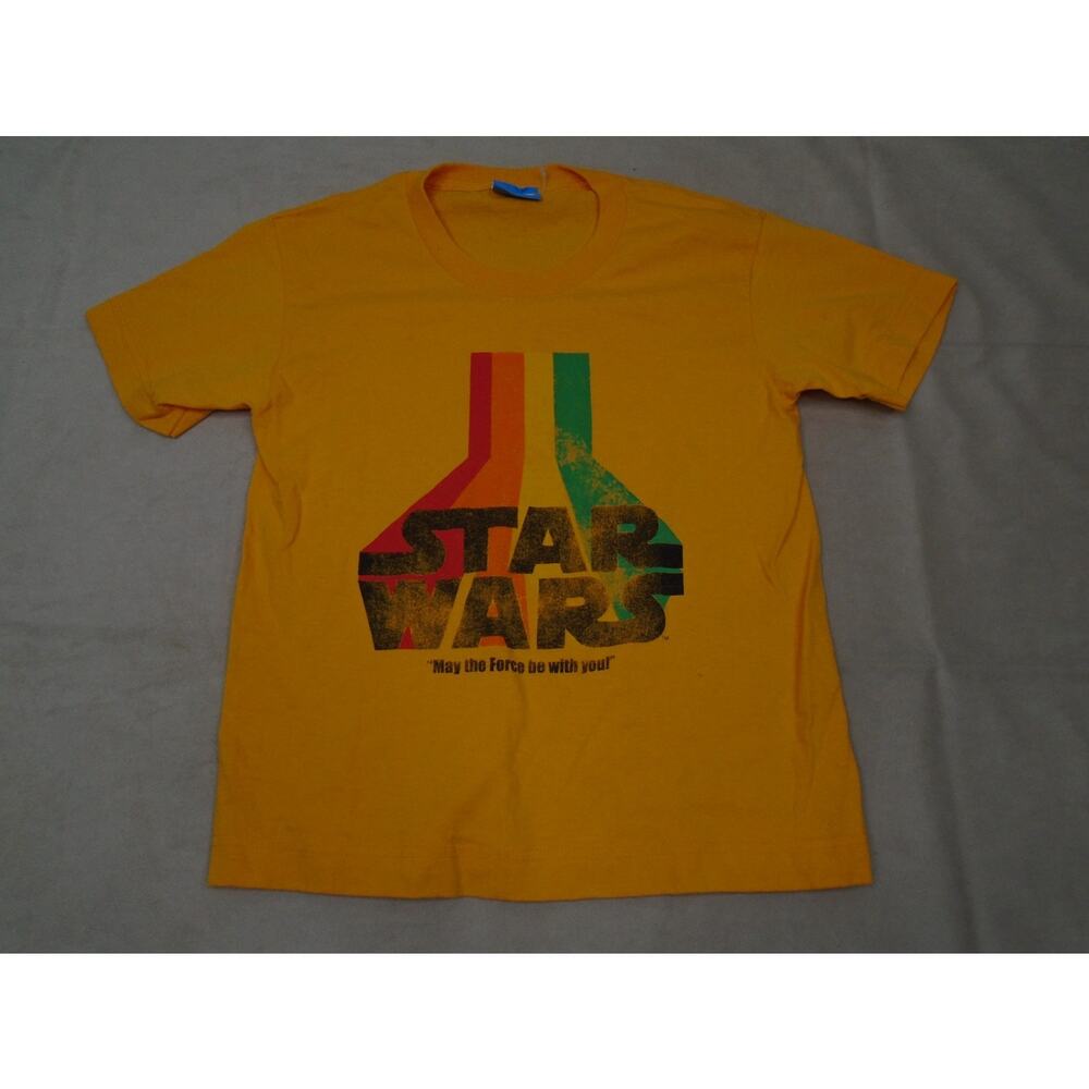 Vintage 2000s Star Wars “May The Force Be With You!” T-Shirt Size Medium Youth